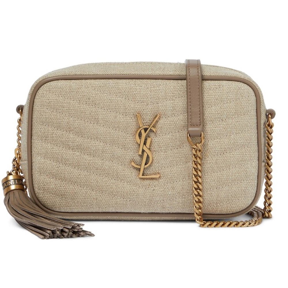 YSL Mini Camera bag in Linen